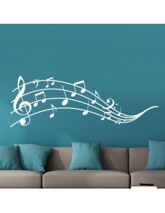 Sticker partition notes de musique
