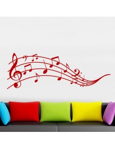 Sticker partition notes de musique 2