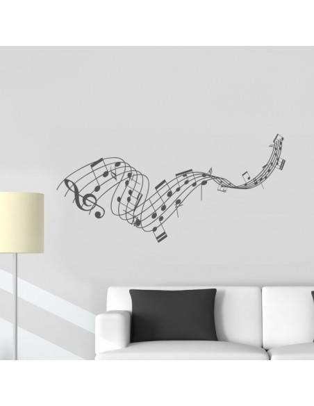 Sticker design notes de musique
