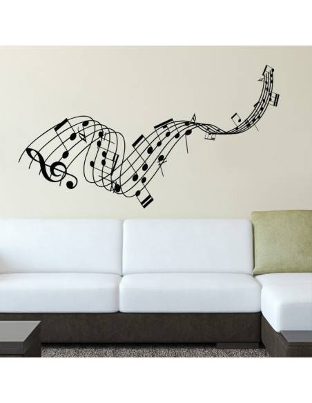 Sticker design notes de musique