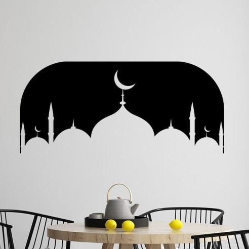 Sticker déco eid mubarak