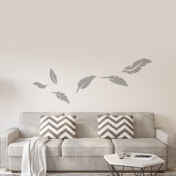Sticker plumes décoration