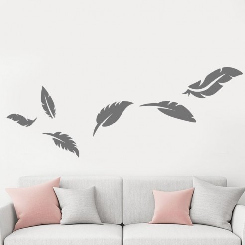 Sticker plumes décoration