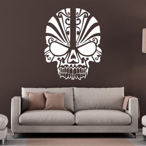 Sticker tête de mort