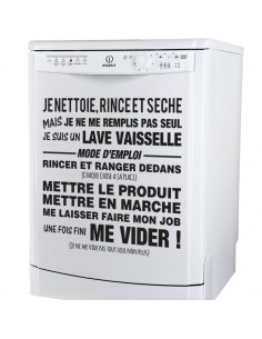 Sticker mode d'emploi lave vaiselle 2