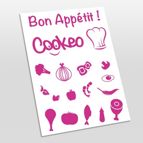 planche de stickers pour Cookeo