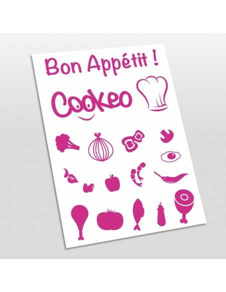 planche de stickers pour Cookeo