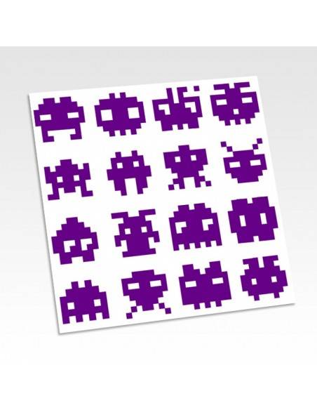 Stickers translucides pixel art