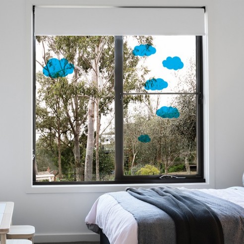 Stickers nuages translucides