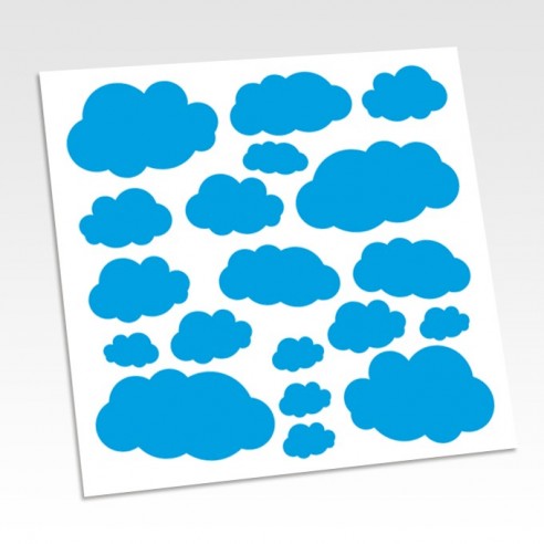 Stickers nuages translucides