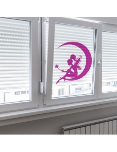 Sticker fée lune translucides