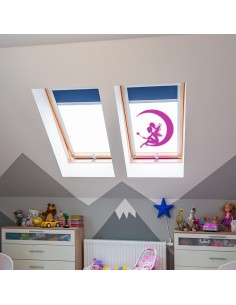 Sticker fée lune translucides 2