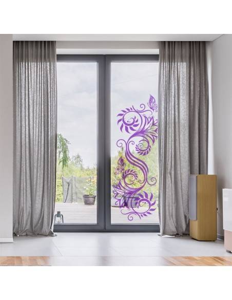 Sticker floral transparent