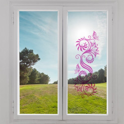 Stickers floral translucides