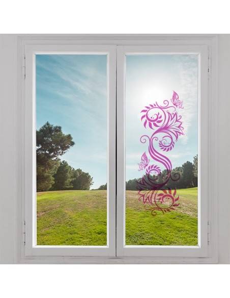 Stickers floral translucides