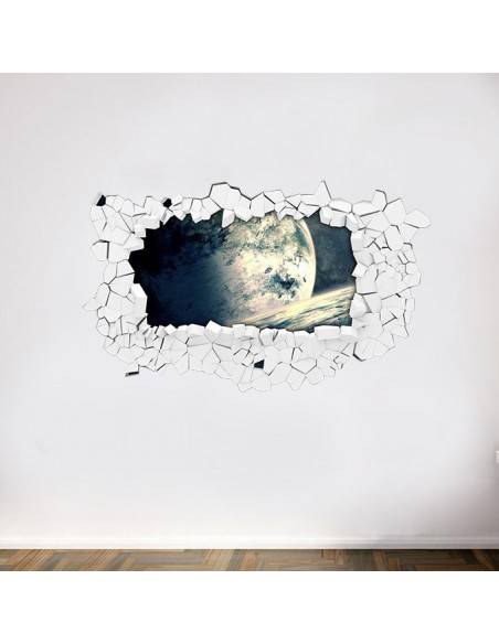 Sticker 3D planète terre