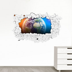 Sticker 3D planète espace