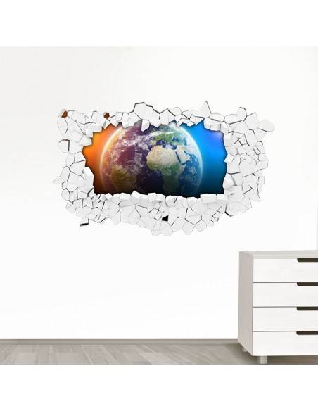 Sticker 3D planète espace