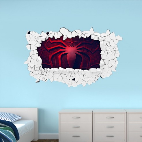 Sticker 3D logo spiderman