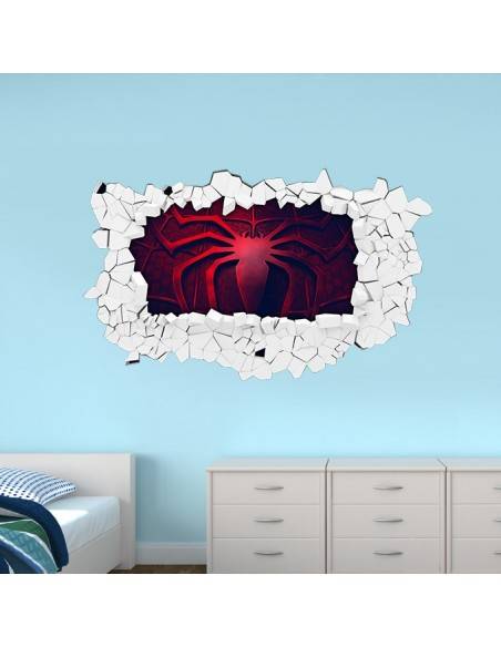 Sticker 3D logo spiderman