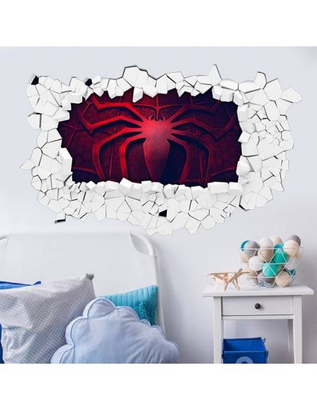 Sticker 3D logo spiderman