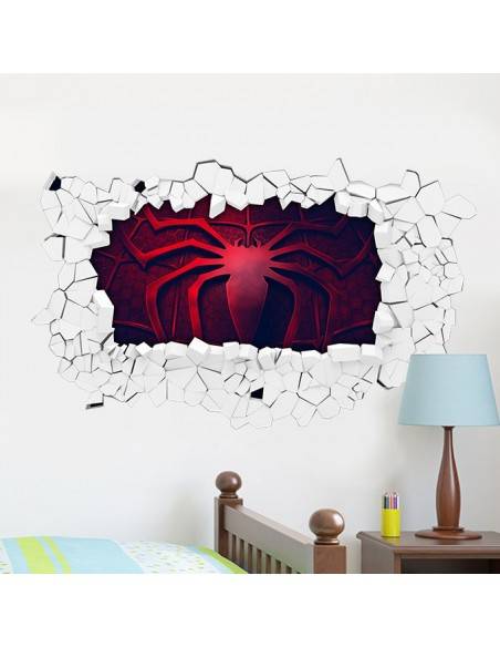 Sticker 3D logo spiderman