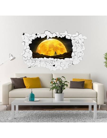 Sticker 3D couché de lune