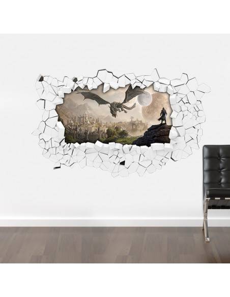 Sticker 3D trompe l'oeil