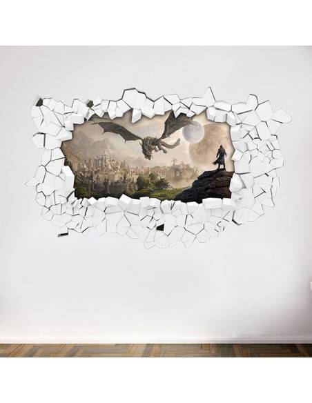 Sticker 3D trompe l'oeil