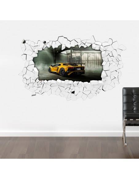 Sticker 3D voiture de sport