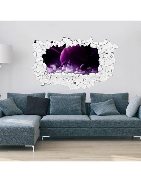 Sticker 3D planète dans l'espace