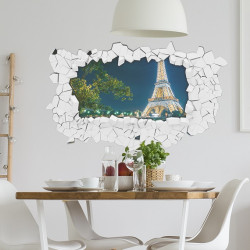 Sticker 3D Paris tour eiffel