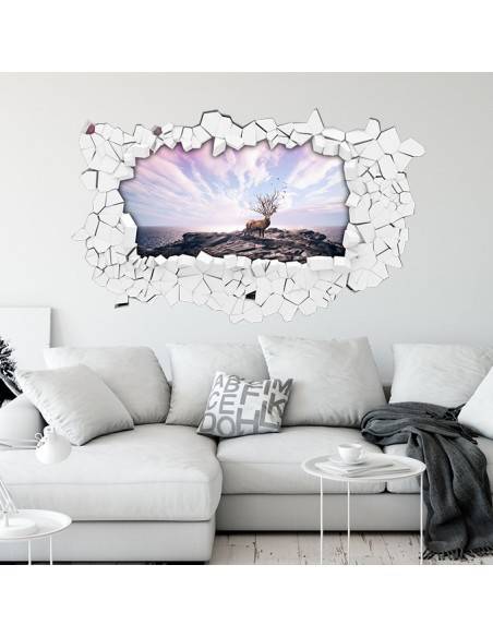 Sticker 3D design cerf