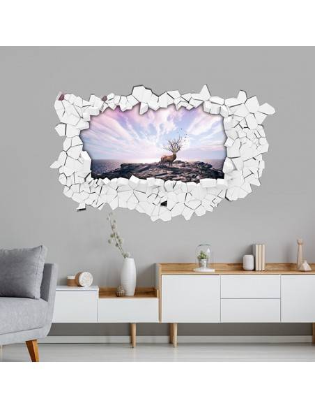 Sticker 3D design cerf