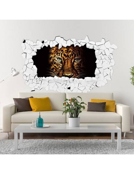 Sticker 3D tête de lion