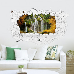 Sticker 3D cascade d'eau