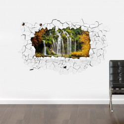 Sticker 3D cascade d'eau