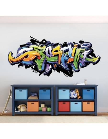 Sticker graffiti street