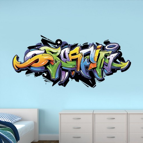 Sticker graffiti street