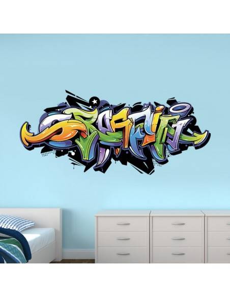 Sticker graffiti street