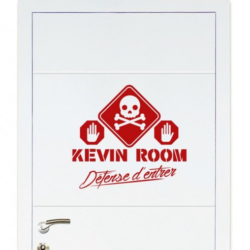 Sticker défence d'entrer personnalisé