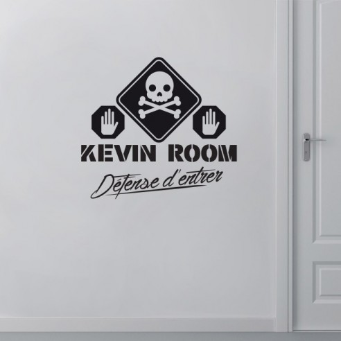 Sticker défence d'entrer personnalisé