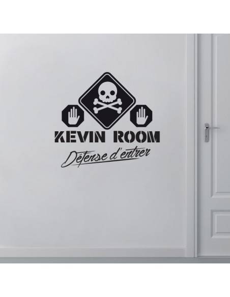 Sticker défence d'entrer personnalisé