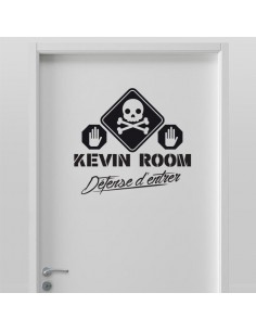 Sticker défence d'entrer personnalisé