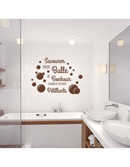 Sticker savourer chaque bulle de bonheur