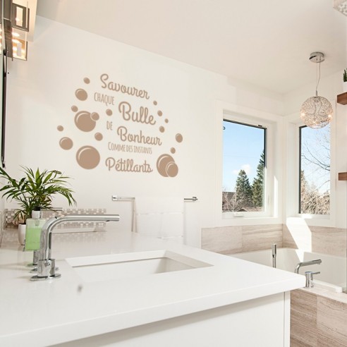 Sticker savourer chaque bulle de bonheur