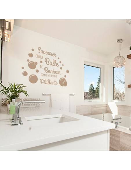 Sticker savourer chaque bulle de bonheur