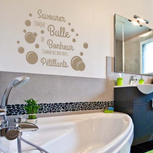 Sticker savourer chaque bulle de bonheur