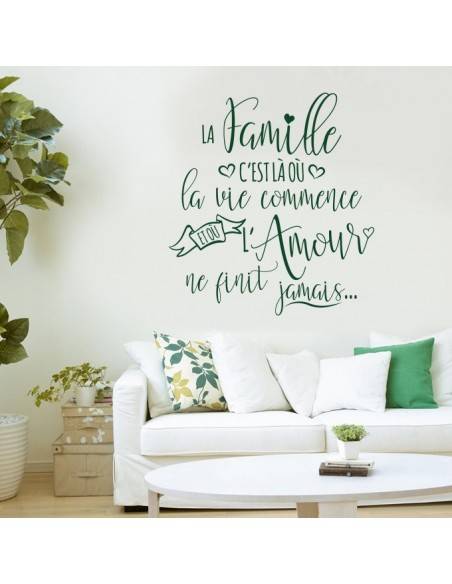 stickers citation famille