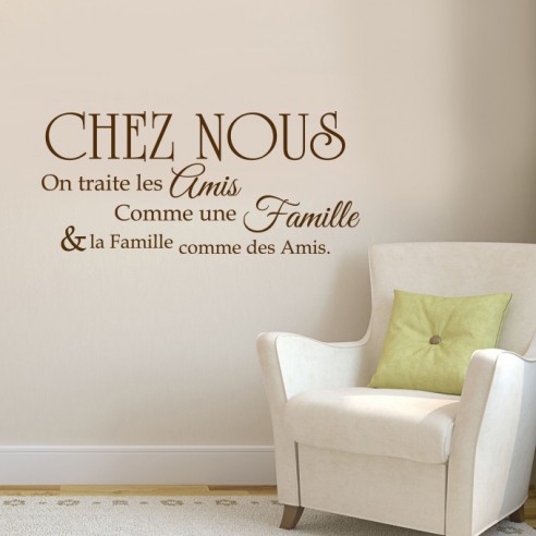 Sticker Mural Autocollant Muraux Salon Chambre à Coucher Famille